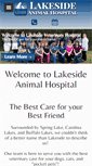 Mobile Screenshot of lakesidepetvet.com